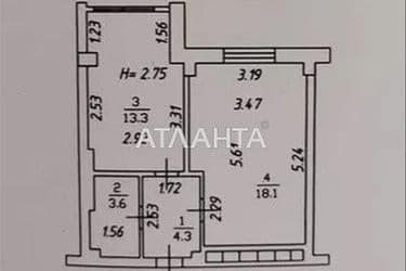 1-комнатная квартира по адресу Небесной Сотни пр. (площадь 42 м²) - Atlanta.ua - фото 14