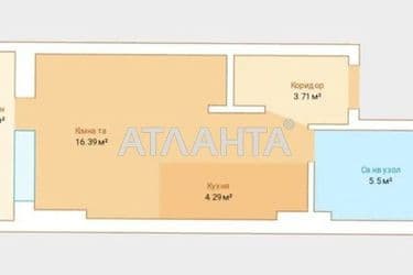 1-room apartment apartment by the address st. Gagarinskoe plato (area 30,4 m²) - Atlanta.ua - photo 8