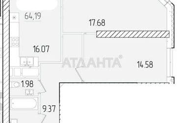 2-кімнатна квартира за адресою вул. Краснова (площа 64 м²) - Atlanta.ua - фото 11