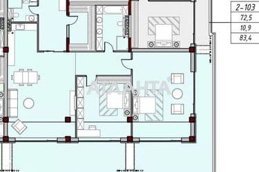 2-кімнатна квартира за адресою вул. Азарова віце-адм. (площа 68,3 м²) - Atlanta.ua - фото 10