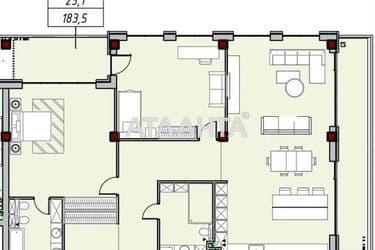 2-кімнатна квартира за адресою вул. Азарова віце-адм. (площа 183,1 м²) - Atlanta.ua - фото 10