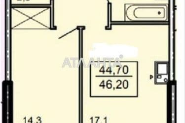 1-кімнатна квартира за адресою Тополиний пров. (площа 46 м²) - Atlanta.ua - фото 10