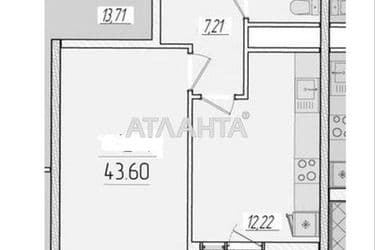 1-кімнатна квартира за адресою вул. Краснова (площа 43,6 м²) - Atlanta.ua - фото 8