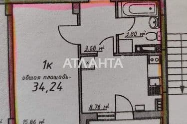 1-room apartment apartment by the address st. Massiv 10 (area 34,3 m²) - Atlanta.ua - photo 14