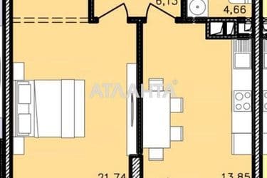 1-кімнатна квартира за адресою вул. Франка Івана (площа 50 м²) - Atlanta.ua - фото 8