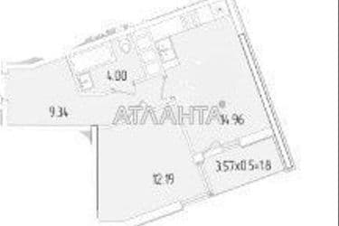1-кімнатна квартира за адресою вул. Краснова (площа 41,6 м²) - Atlanta.ua - фото 9