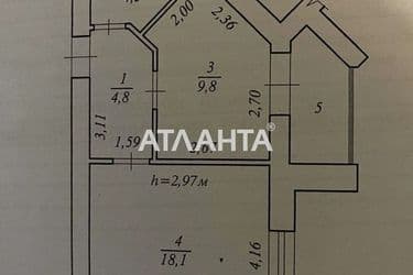 1-кімнатна квартира за адресою вул. Волошкова (площа 40,9 м²) - Atlanta.ua - фото 20