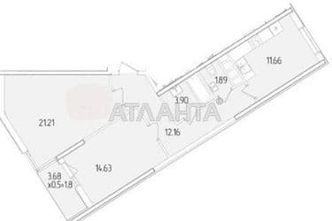 2-кімнатна квартира за адресою вул. Краснова (площа 66,6 м²) - Atlanta.ua - фото 11