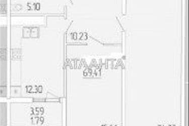 2-кімнатна квартира за адресою вул. Краснова (площа 69,4 м²) - Atlanta.ua - фото 13