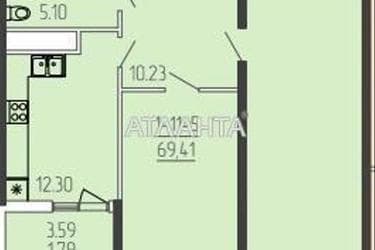 2-кімнатна квартира за адресою вул. Краснова (площа 69,3 м²) - Atlanta.ua - фото 14