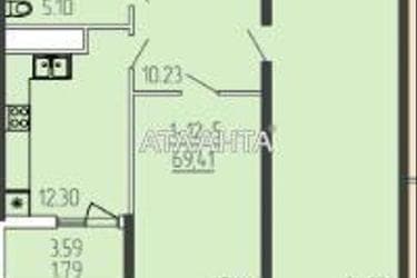 2-кімнатна квартира за адресою вул. Краснова (площа 69,4 м²) - Atlanta.ua - фото 14