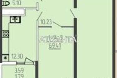 2-кімнатна квартира за адресою вул. Краснова (площа 69,4 м²) - Atlanta.ua - фото 12