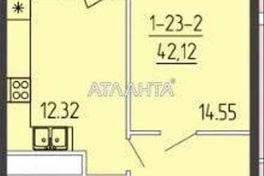 1-кімнатна квартира за адресою вул. Краснова (площа 42,5 м²) - Atlanta.ua - фото 12