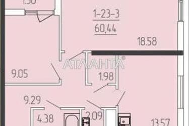 2-rooms apartment apartment by the address st. Krasnova (area 59,8 m²) - Atlanta.ua - photo 12