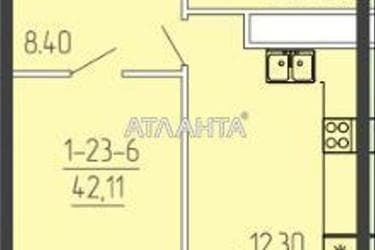 1-кімнатна квартира за адресою вул. Краснова (площа 41,7 м²) - Atlanta.ua - фото 12