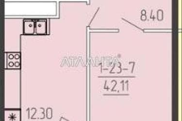 1-room apartment apartment by the address st. Krasnova (area 41,8 m²) - Atlanta.ua - photo 12