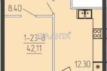 1-room apartment apartment by the address st. Krasnova (area 41,8 m²) - Atlanta.ua - photo 12