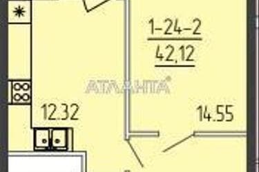 1-кімнатна квартира за адресою вул. Краснова (площа 42,4 м²) - Atlanta.ua - фото 12