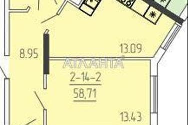 2-кімнатна квартира за адресою вул. Краснова (площа 59,2 м²) - Atlanta.ua - фото 16