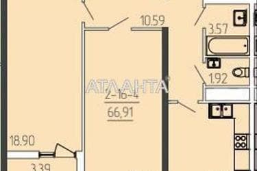 2-rooms apartment apartment by the address st. Krasnova (area 67,4 m²) - Atlanta.ua - photo 18