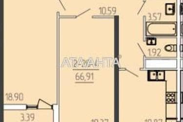 2-rooms apartment apartment by the address st. Krasnova (area 67,4 m²) - Atlanta.ua - photo 12