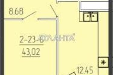 1-кімнатна квартира за адресою вул. Краснова (площа 42,6 м²) - Atlanta.ua - фото 18