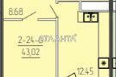 1-room apartment apartment by the address st. Krasnova (area 43,1 m²) - Atlanta.ua - photo 12