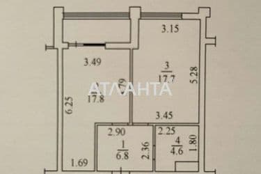 1-кімнатна квартира за адресою вул. Франка Івана (площа 51 м²) - Atlanta.ua - фото 36