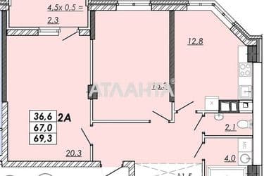 2-комнатная квартира по адресу Овидиопольская дор. (площадь 69,3 м²) - Atlanta.ua - фото 38