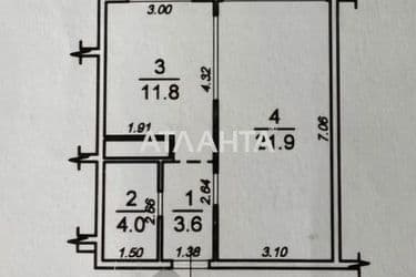 1-кімнатна квартира за адресою вул. Перлинна (площа 42 м²) - Atlanta.ua - фото 24