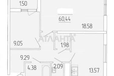 1-кімнатна квартира за адресою вул. Краснова (площа 60,4 м²) - Atlanta.ua - фото 14