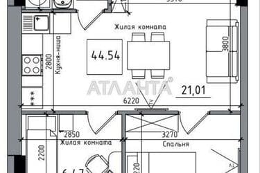 2-комнатная квартира по адресу 7 км овидиопольской дор. (площадь 44,5 м²) - Atlanta.ua - фото 10