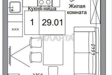 1-комнатная квартира по адресу 7 км овидиопольской дор. (площадь 29,0 м²) - Atlanta.ua - фото 9