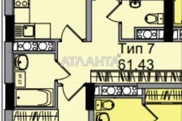 3-комнатная квартира по адресу 7 км овидиопольской дор. (площадь 63,4 м²) - Atlanta.ua - фото 13