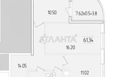 2-кімнатна квартира за адресою вул. Краснова (площа 61,3 м²) - Atlanta.ua - фото 7