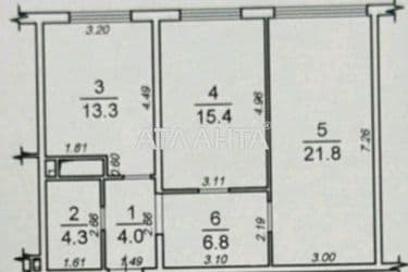 2-кімнатна квартира за адресою вул. Перлинна (площа 65,6 м²) - Atlanta.ua - фото 17