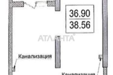 1-room apartment apartment by the address st. Dacha Kovalevskogo Amundsena (area 38,6 m²) - Atlanta.ua - photo 7