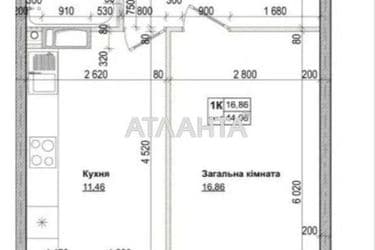 1-кімнатна квартира за адресою вул. Озерна (площа 44 м²) - Atlanta.ua - фото 25
