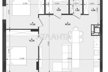 2-rooms apartment apartment by the address st. Trilovskogo (area 63,2 m²) - Atlanta.ua - photo 18