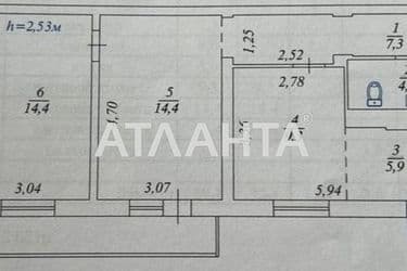 3-rooms apartment apartment by the address st. Zagrebelnogo Pavla (area 60 m²) - Atlanta.ua - photo 38