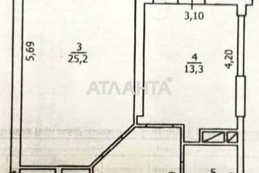 1-room apartment apartment by the address st. Frantsuzskiy bul Proletarskiy bul (area 55,7 m²) - Atlanta.ua - photo 23