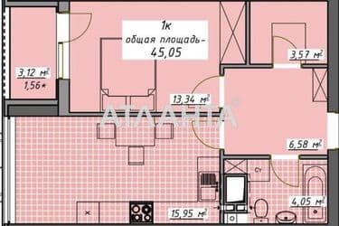 1-кімнатна квартира за адресою Курортний пров. (площа 45,4 м²) - Atlanta.ua - фото 8