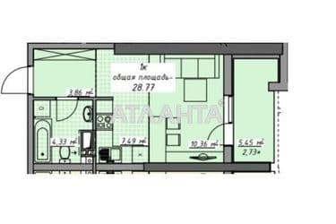 1-room apartment apartment by the address st. Kurortnyy per (area 28,8 m²) - Atlanta.ua - photo 8