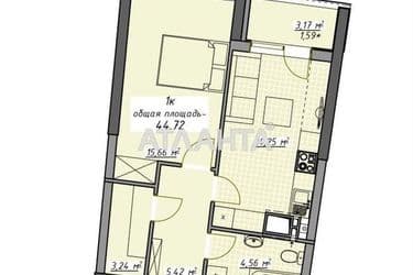 1-room apartment apartment by the address st. Kurortnyy per (area 44,7 m²) - Atlanta.ua - photo 8