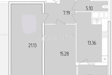 2-кімнатна квартира за адресою вул. Краснова (площа 64,1 м²) - Atlanta.ua - фото 14