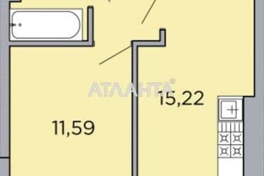 1-кімнатна квартира за адресою Грушевського пр. (площа 34 м²) - Atlanta.ua - фото 11