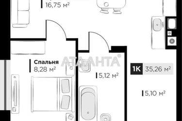 1-комнатная квартира по адресу ул. Орлика Пилипа (площадь 35,3 м²) - Atlanta.ua - фото 11