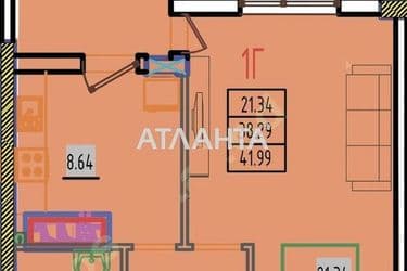 1-комнатная квартира по адресу ул. Строительная (площадь 45 м²) - Atlanta.ua - фото 20
