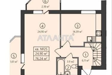 2-rooms apartment apartment by the address st. Semeynaya (area 74 m²) - Atlanta.ua - photo 25