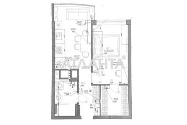 1-комнатная квартира по адресу Гагарина пр. (площадь 48,6 м²) - Atlanta.ua - фото 10